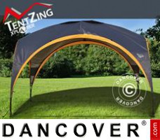 Campingtält, TentZing®, 3,5x3,5m, Orange/Mörkgrå